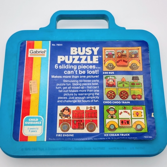 Vintage 1979 Gabriel Ice Cream Truck Busy Puzzle - Picture 3 of 4